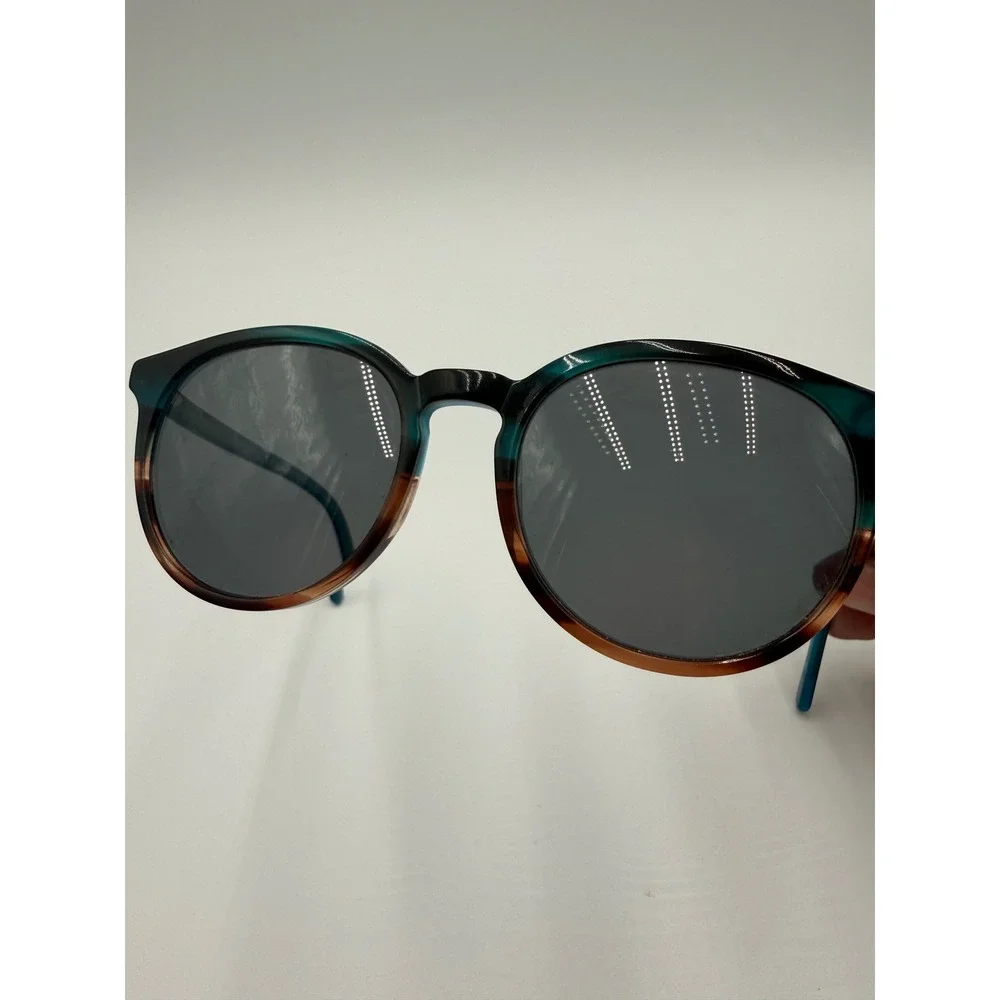 Heart Sunglasses Women 50-18-140 Teal Tortoise Excellent Round 1248 TORT/TURQ